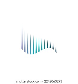 aurora logo design icon illustration vector template