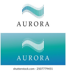 Aurora Logo Design Symbol Illustration Vektorvorlage