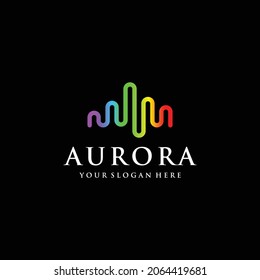 Aurora Logo Design Template Idea