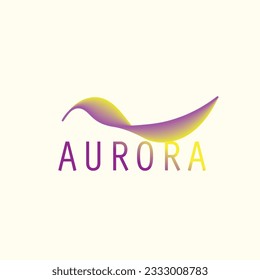 aurora logo illustration vector eps 10