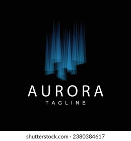 Logotipo de Aurora, Sencilla Naturaleza de Aurora Diseño Gradación de Color, Plantilla de Icono de Vector, Ilustración