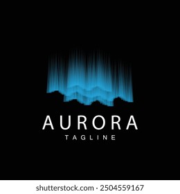 Aurora Logo, Sky Nature Landscape Design, Symbol Vector Illustration Template
