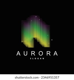 Logotipo Aurora, diseño de vectores de luz Sky View, Ilustración de plantillas de símbolos