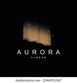 Aurora Logo, Sky View Light Vector Design, Symbol Template Illustration