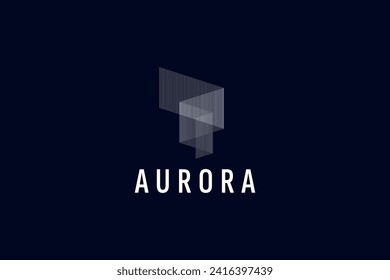 ilustración de icono del vector del logotipo de aurora
