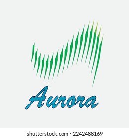 aurora logo vector illustrations design icon template