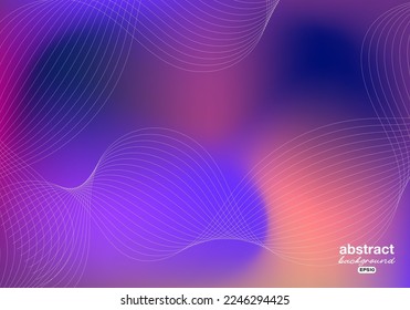 aurora violet gradient ribbon striped background for advertisement banner,brochure,website landingpage, notebook cover vector eps.