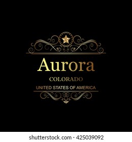 Aurora,Colorado.Vintage frame.