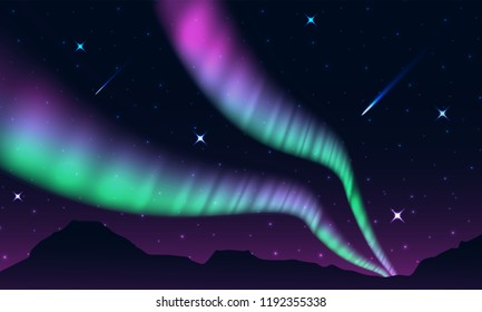 aurora,polar lights,northern lights or southern lights is a natural light display in the Earth's sky, predominantly seen in the high-latitude regions.