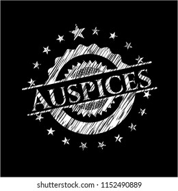 Auspices chalkboard emblem