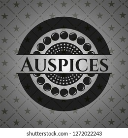 Auspices retro style black emblem