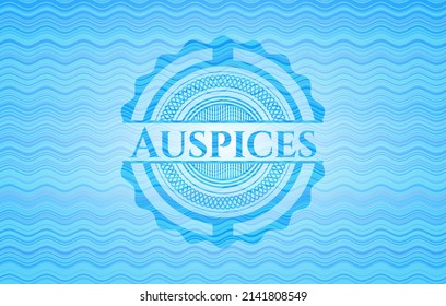 Auspices water emblem. Vector Illustration. Detailed. 