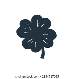 auspicious clover leaf vector in trendy flat style isolated on white background for st patrick's day and your website design.
