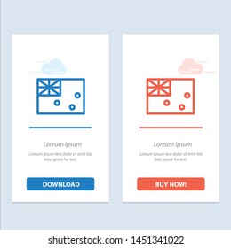 Aussie, Australia, Country, Flag  Blue and Red Download and Buy Now web Widget Card Template