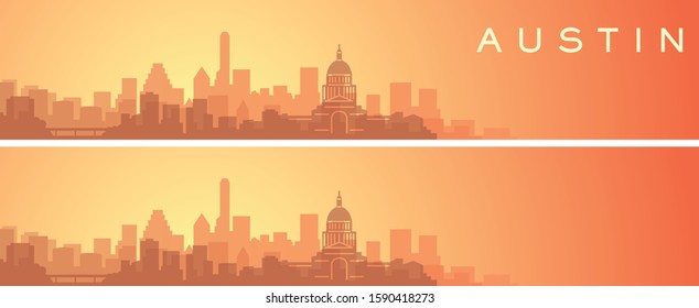 Austin Beautiful Skyline Scenery Banner