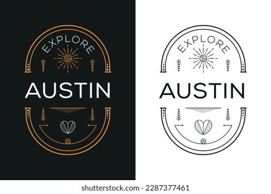 Austin City Design, Vector illustration.