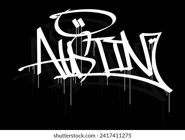 AUSTIN-Graffiti-Tag-Stil