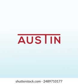 Diseño de logotipo de Vector casero de Austin