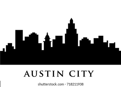 austin skyline vector