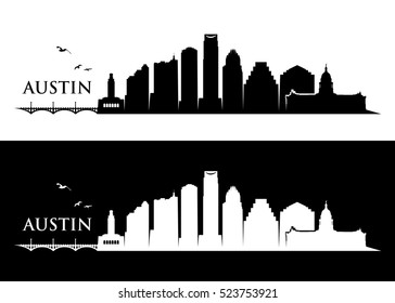 Austin Skyline - Vector Illustration