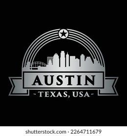 Austin, Texas logo. Vector and illustration.