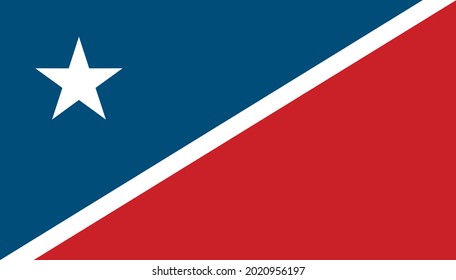 Austin, Texas New Flag. Vector Illustration.
