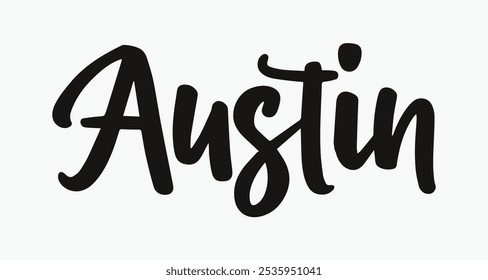 Austin text - Texas graphic vector United States