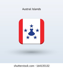 Austral Islands flag icon. Vector illustration.