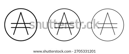 Austral signs linear style sign for mobile concept and web design.