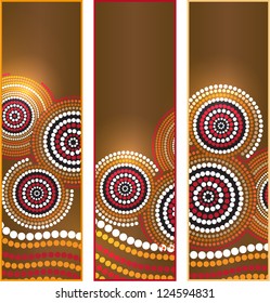 Australia Aboriginal Art Vector Banners