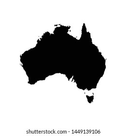 Australia abstract maps logo template