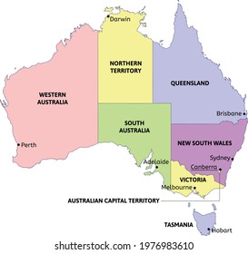 Australian Capital Territory Map Images, Stock & Vectors |
