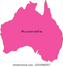 Australia Administrador Formato de Vector del mapa de límites
