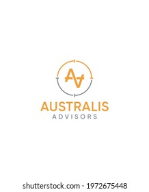 Australia advisors modern vector logo template 