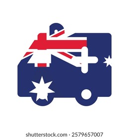 Australia ambulance national flag icon