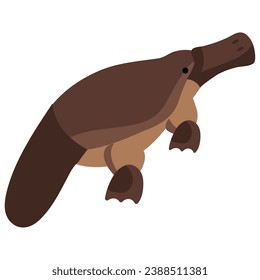 australia animal platypus illustration isolated