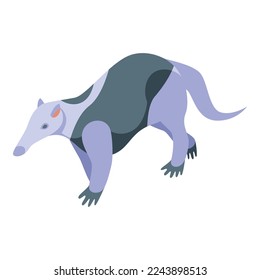 Australia anteater icon isometric vector. Giant baby. Child animal