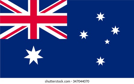 Australia, Australian, Aussie Flag vector image  