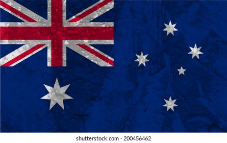 Australia, Australian flag on concrete textured background