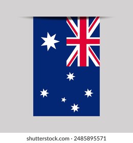 Australien Banner Flagge Vektorillustration