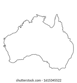 Australia black outline silhoette. Forest fires in Australia. Pray for Sydney and Pray for Australia. Ecology problem. Global warming. Environment. For posters. Interface design. Cartoon style