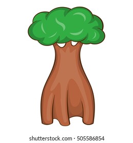 Australia bottle tree icon. Cartoon illustration of Australia bottle tree vector icon for web design