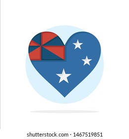 Australia, Country, Flag, Nation Abstract Circle Background Flat color Icon. Vector Icon Template background