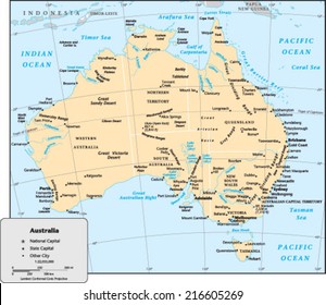 Australia Country Map