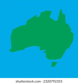 Australia country map vector illustration