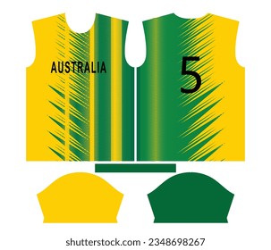 Australia cricket team sports kid design or Australia cricket jersey design