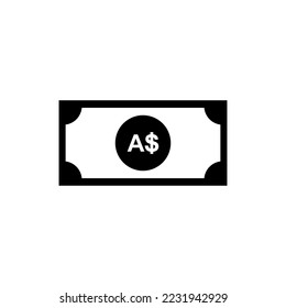 Australia Currency Symbol, Australian Dollar Icon, AUD Sign. Vector Illustration