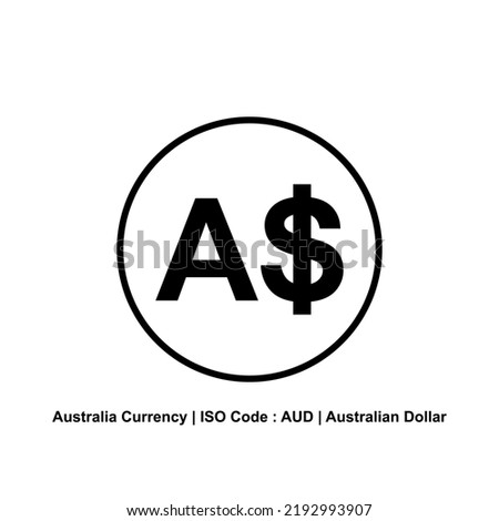 Australia Currency Symbol, Australian Dollar Icon, AUD Sign. Vector Illustration