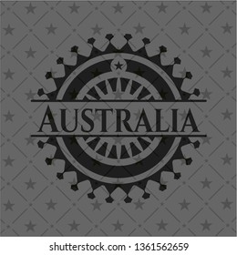 Australia dark badge