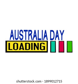 Australia Day Awaiting Day graphic vector illustration of loading shape is perfect for emoticons, banners, wallpapers and more